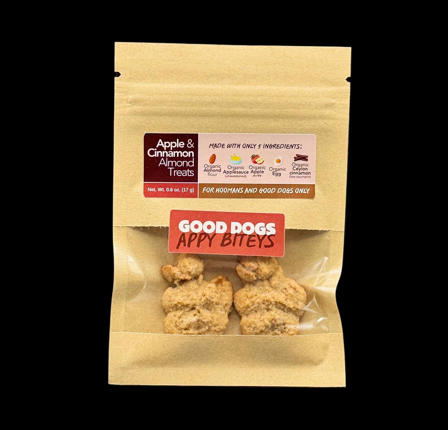 Appy Biteys - Mini Bag (17 g / 0.6 oz) Apple Cinnamon Almond Treats