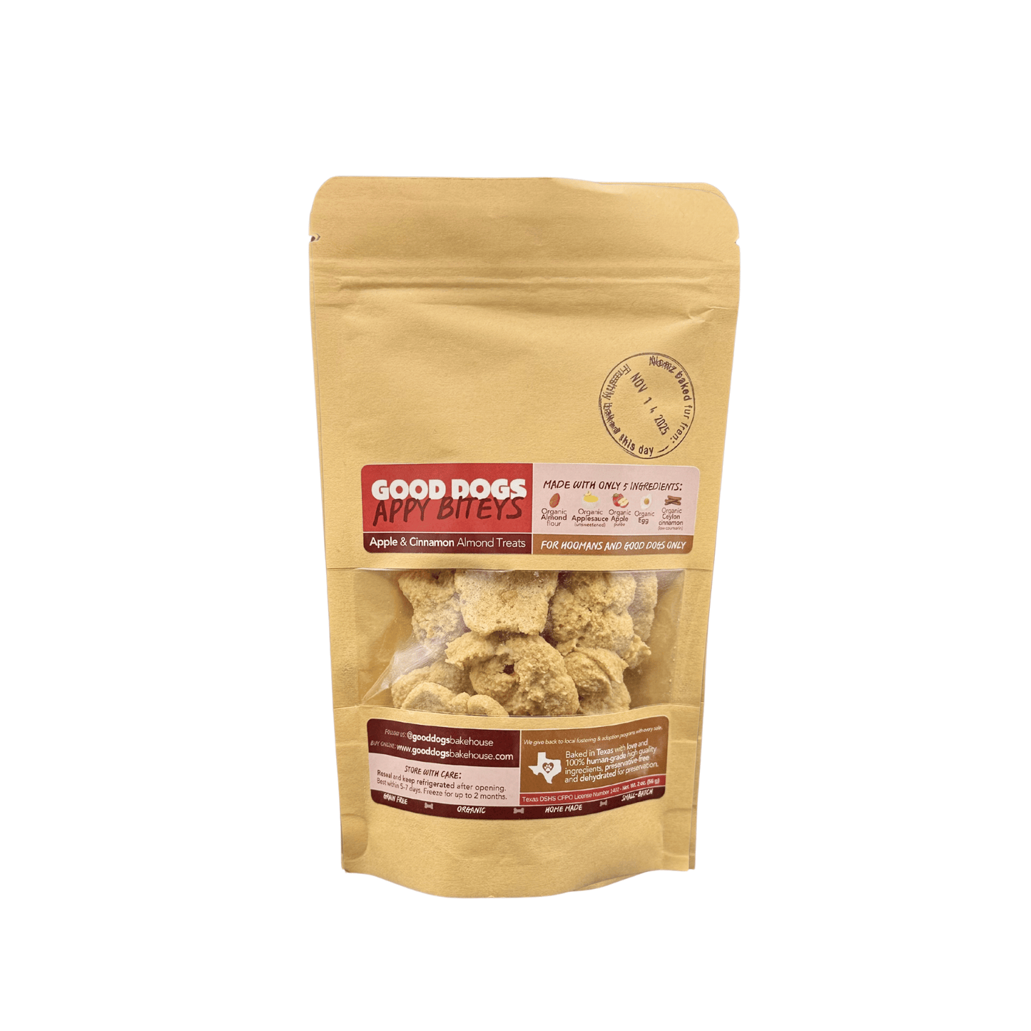Appy Biteys Bag (56 g / 2 oz) Apple Cinnamon Almond Treats