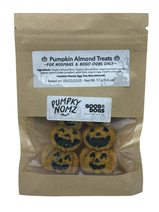 Pumpky Nomz (Halloween Edition) — Pumpkin Almond Treats - Individual bag (17 g / 0.6 oz)