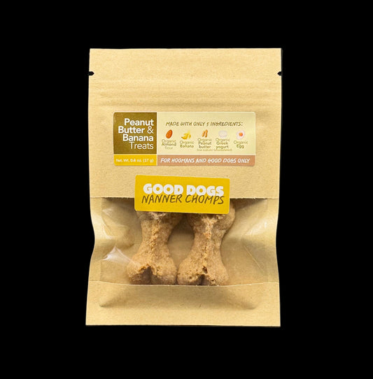 Nanner Chompz - Mini bag (17 g / 0.6 oz) Peanut Butter Banana Almond Treats