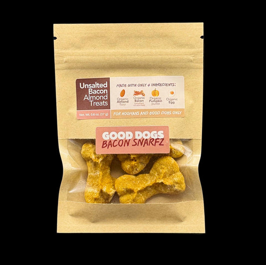 Bacon Snarfz - Mini Bag (17 g / 0.6 oz) Unsalted Bacon Chickpea Treats