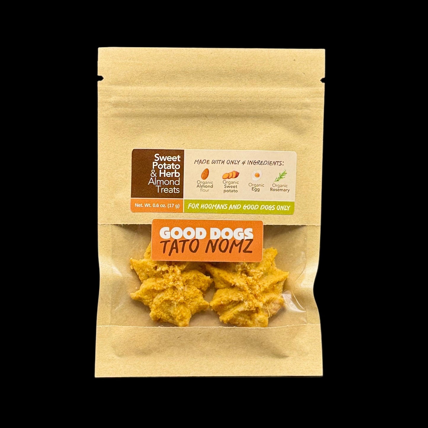 Tato Nomz — Sweet Potato Herb Almond Treats - Mini Bag (17 g / 0.6 oz)